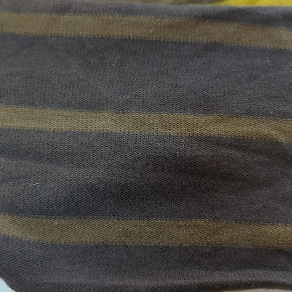 Fossil, reversible scarf shades of brown and gold